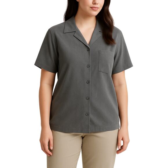 Real Clothes Saks Fifth Avenue Silk Camp Shirt – size Large - Picture 1 of 6